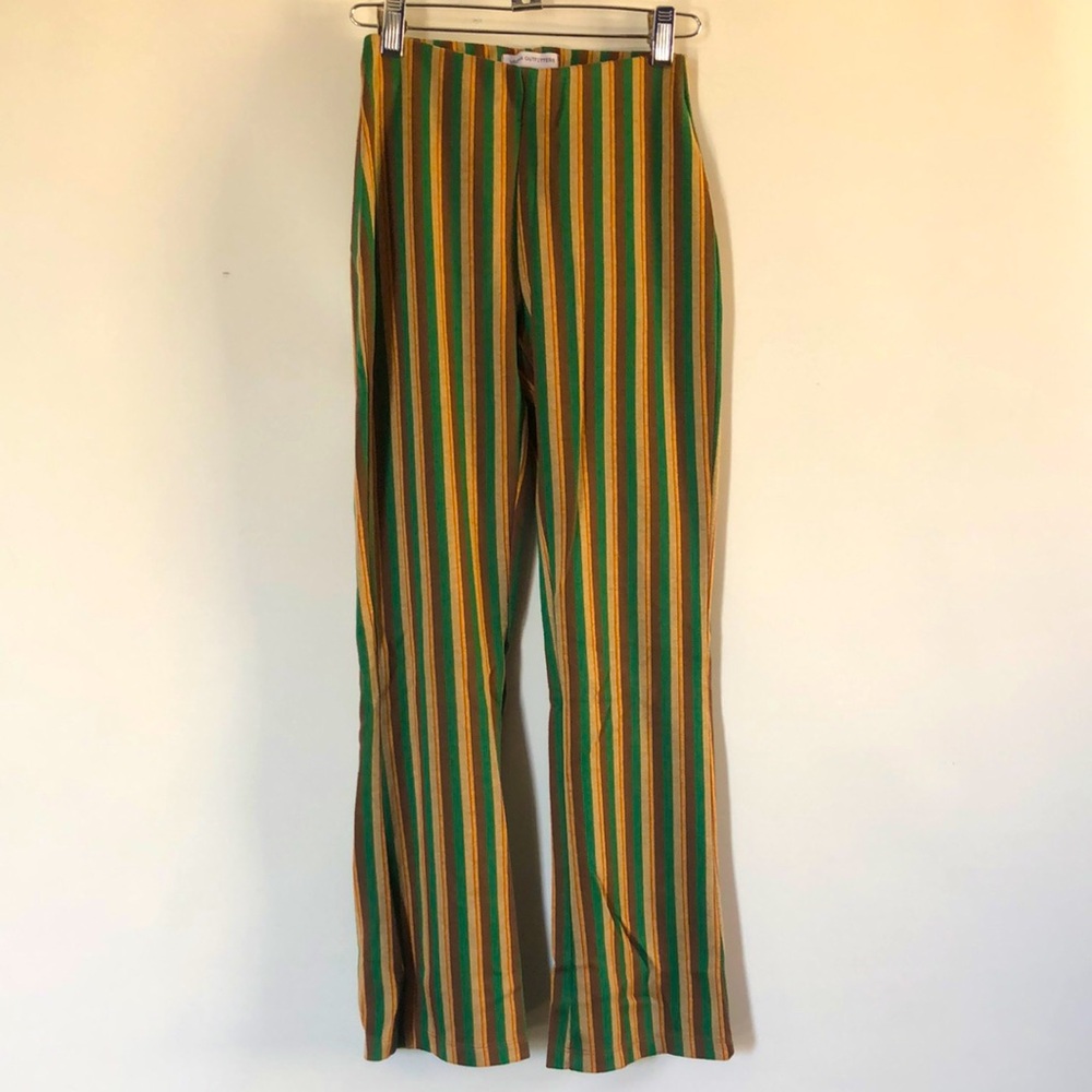 Striped Green and Yellow Pants by Urban Oufitters